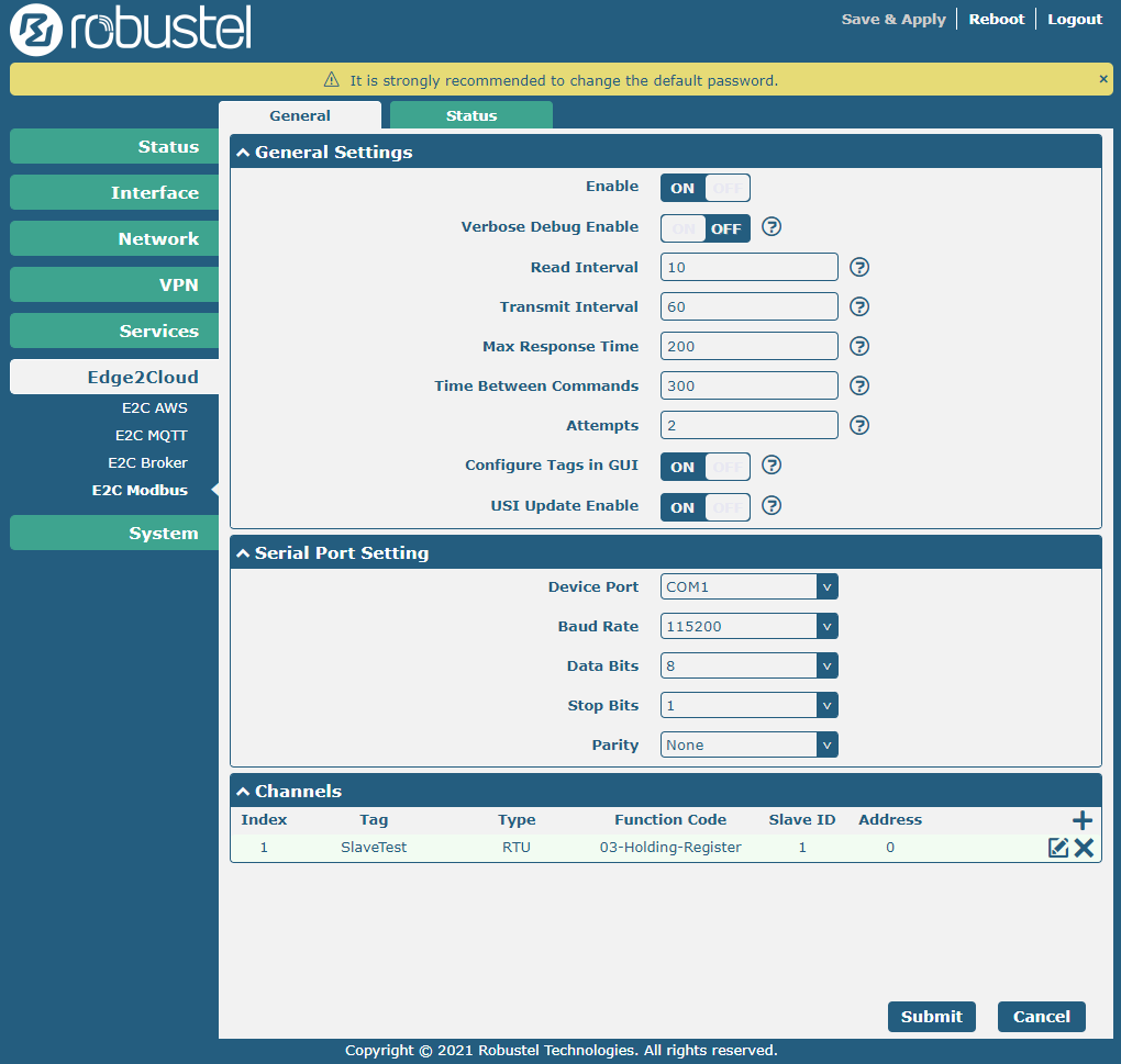 Robutel Edge-To-Cloud (E2C) fejlesztő készlet